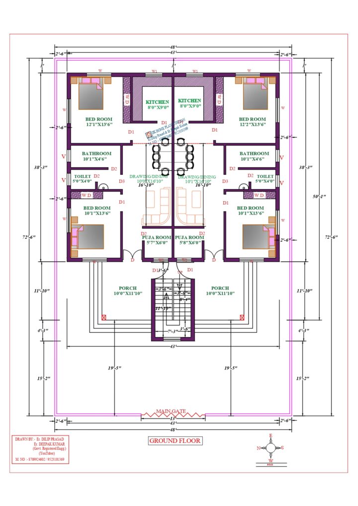48X73 Affordable House Design