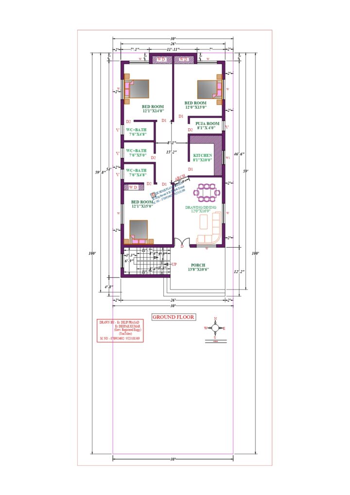 26X59 Affordable House Design