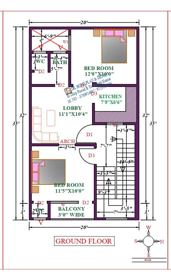 20X35 Affordable House Design