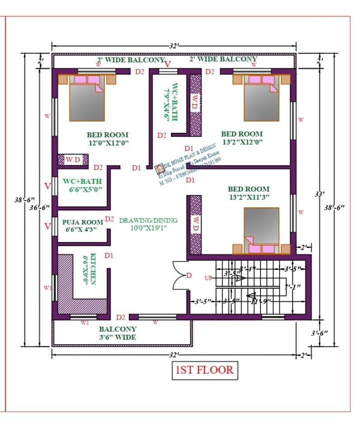 35X40 Affordable House Design - Image 2