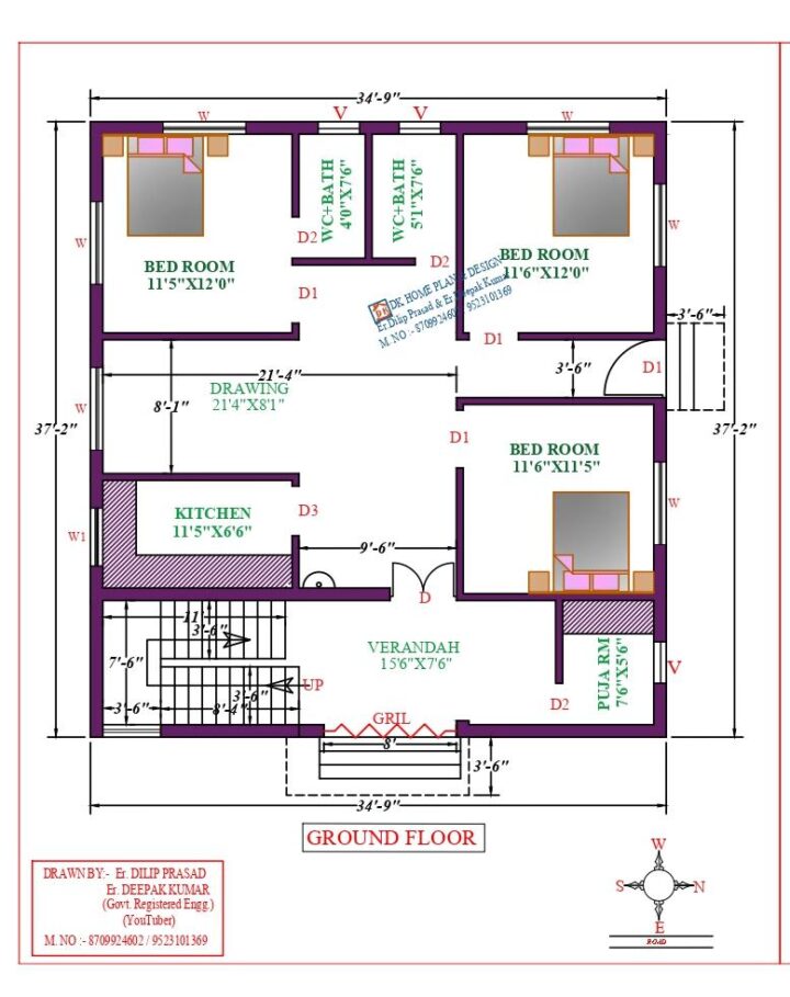 35X41 Affordable House Design