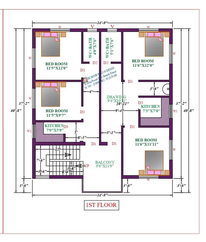 35X41 Affordable House Design - Image 2