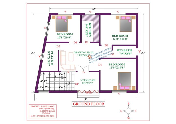30X27 Affordable House Design