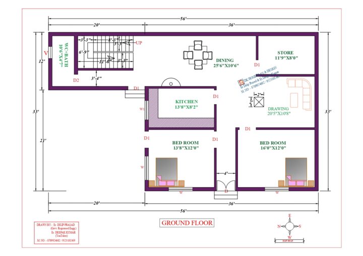 56X33 Affordable House Design