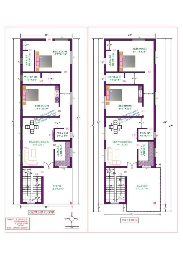 20X64 Affordable House Design