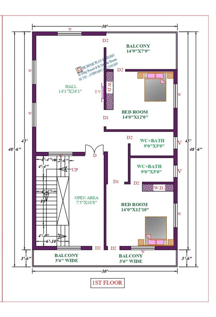 30X49 Affordable House Design - Image 2