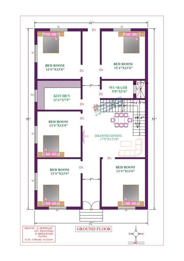 32X51 Affordable House Design