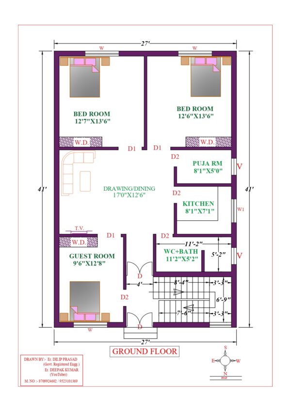 27X41 Affordable House Design