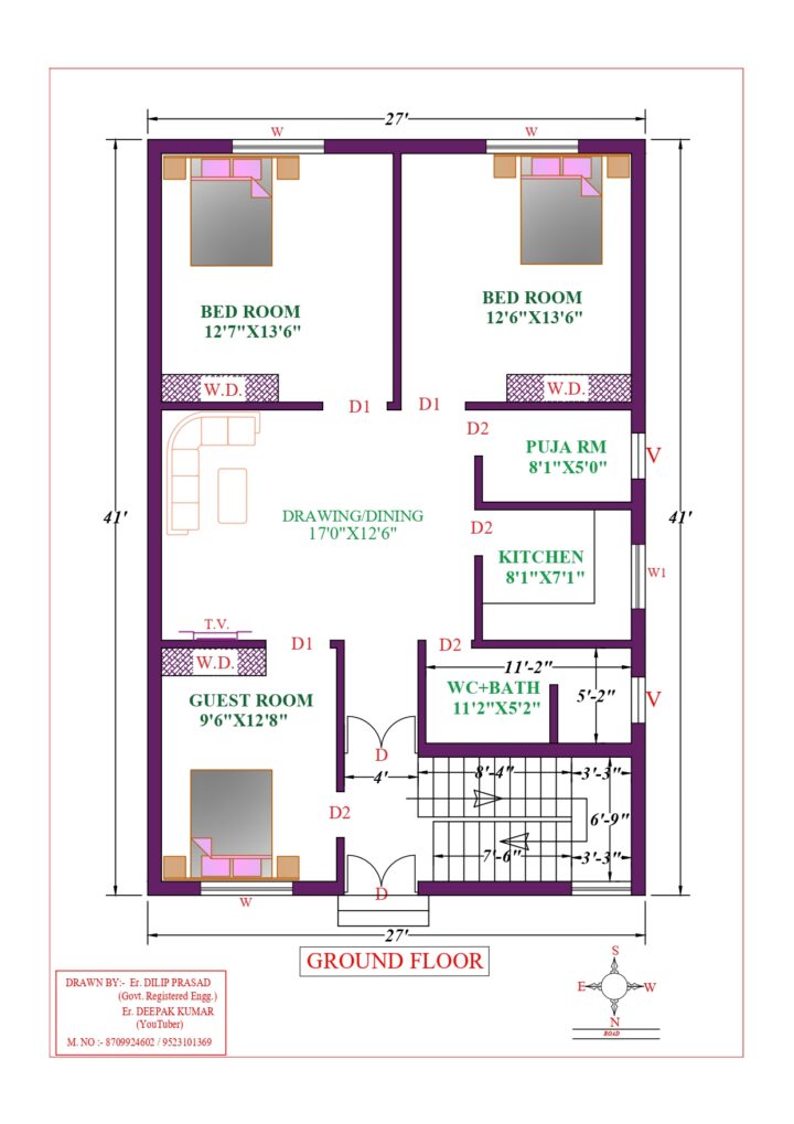 27X41 Affordable House Design