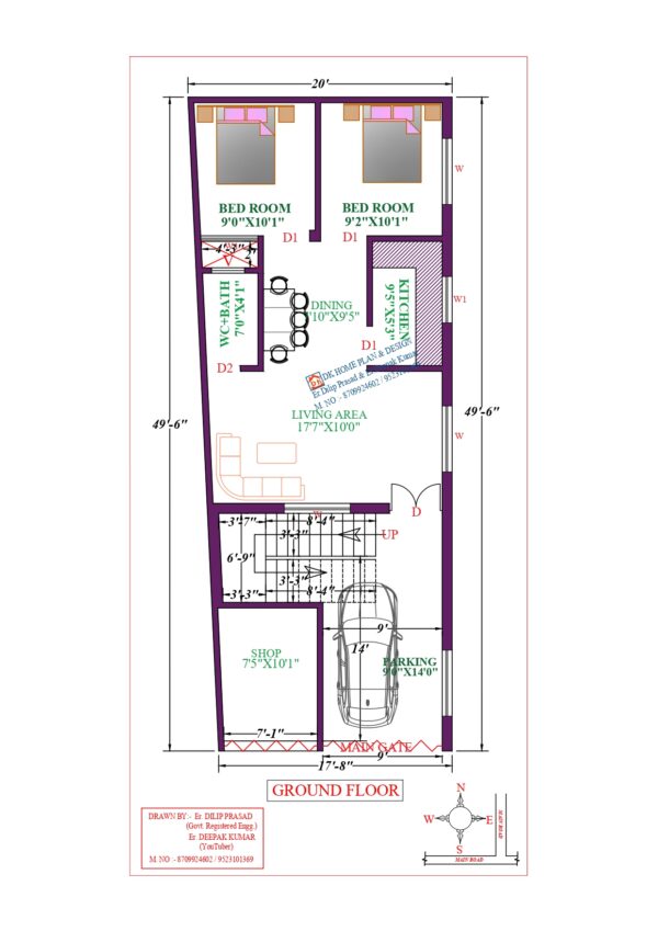 20X50 Affordable House Design