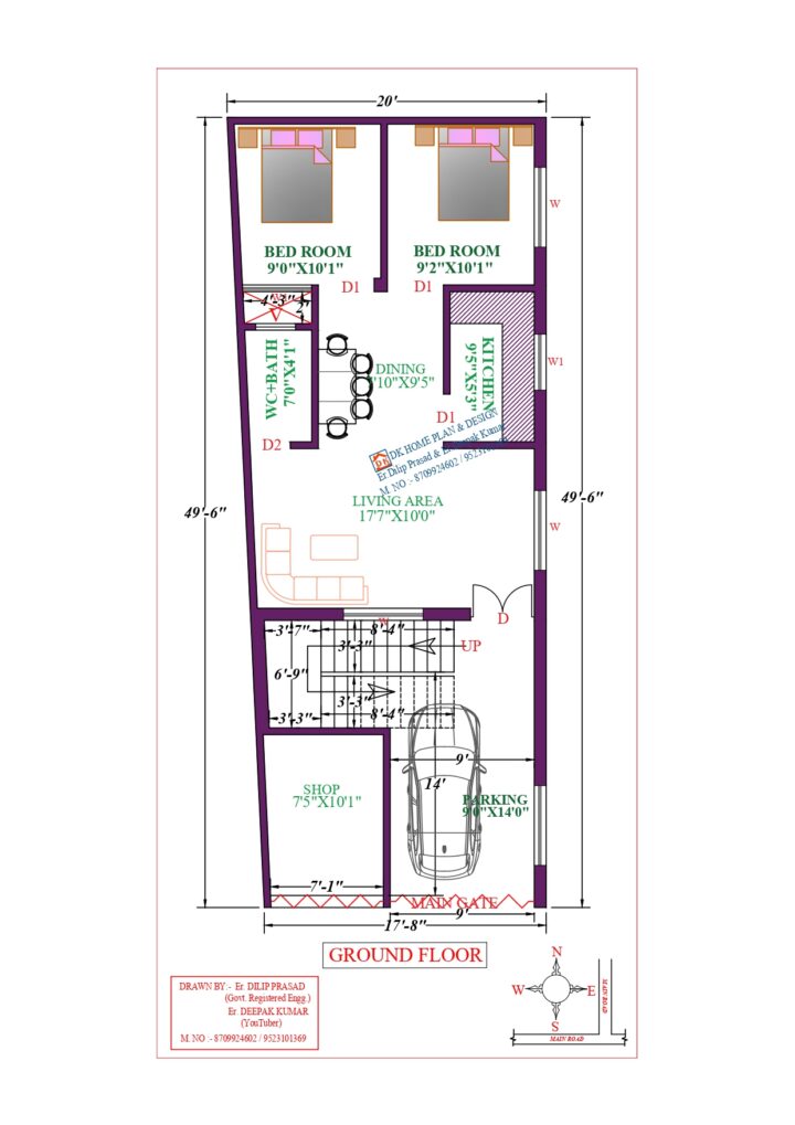 20X50 Affordable House Design