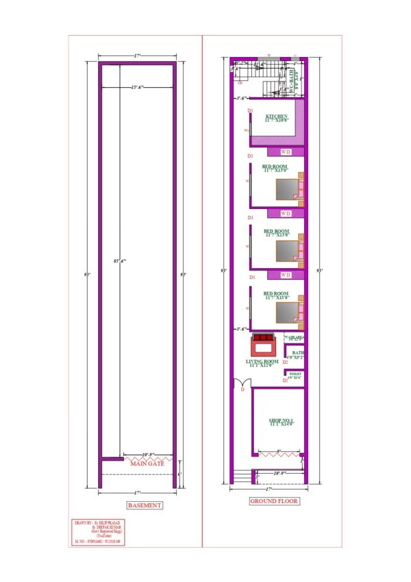 17X93 Affordable House Design