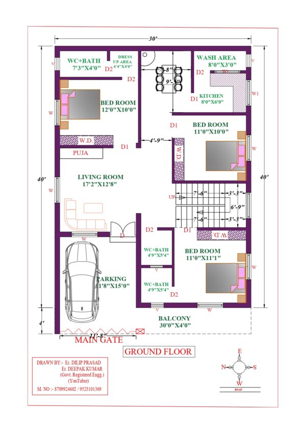 30X40 Affordable House Design