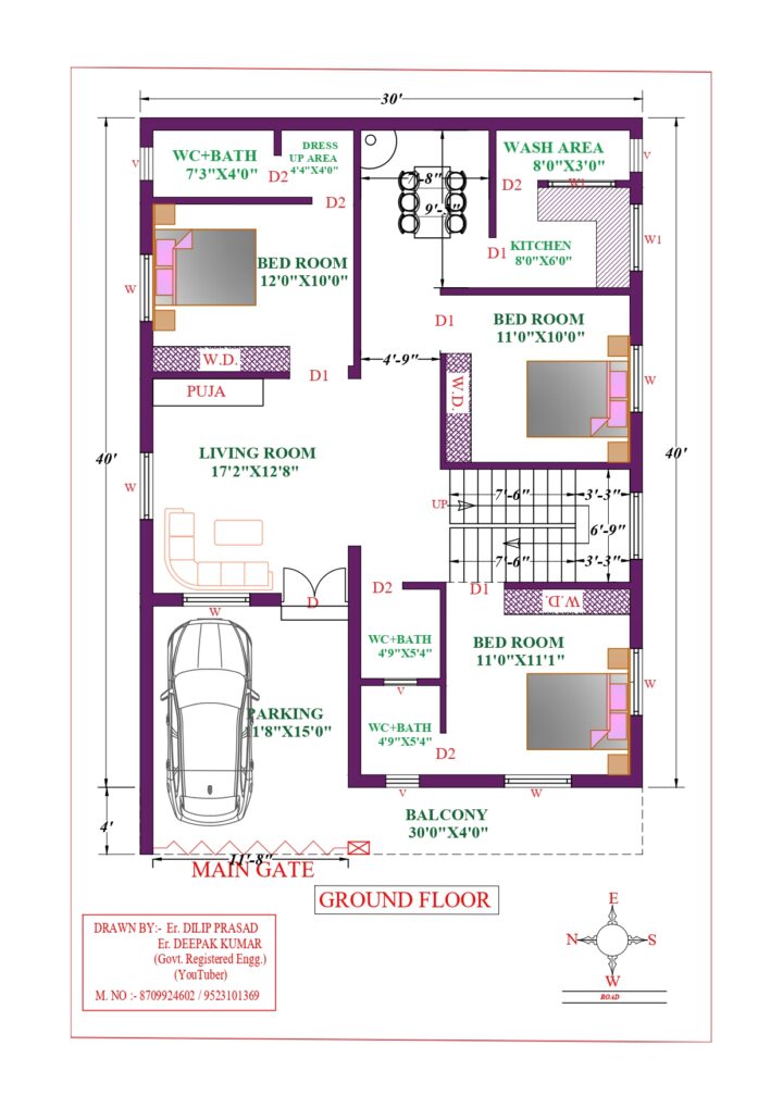 30X40 Affordable House Design