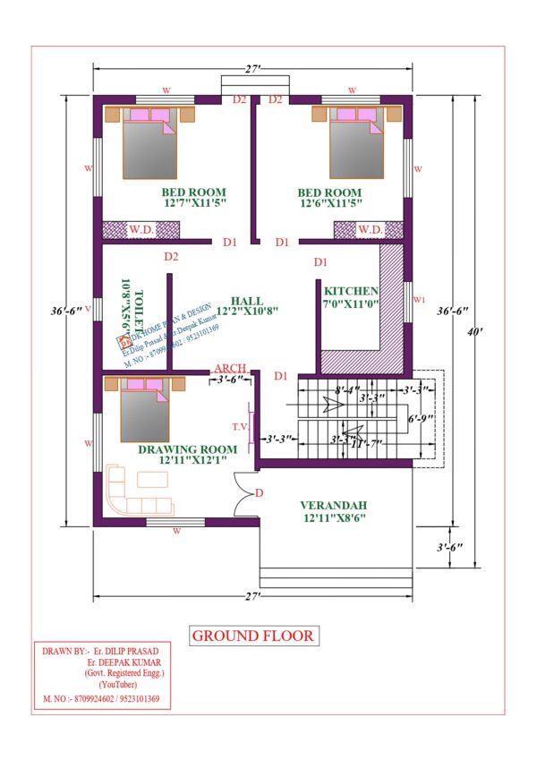 15X42 Affordable House Design