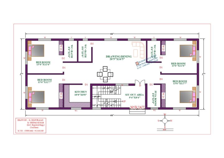 66X27 Affordable House Design