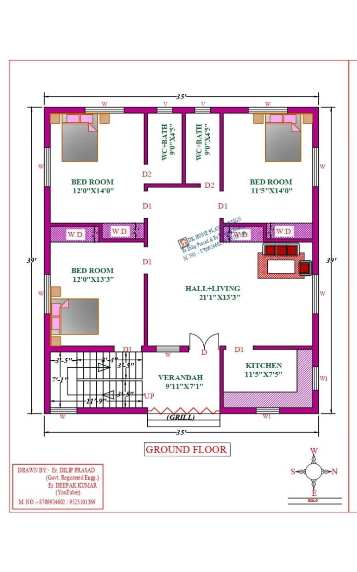 39X39 Affordable House Design