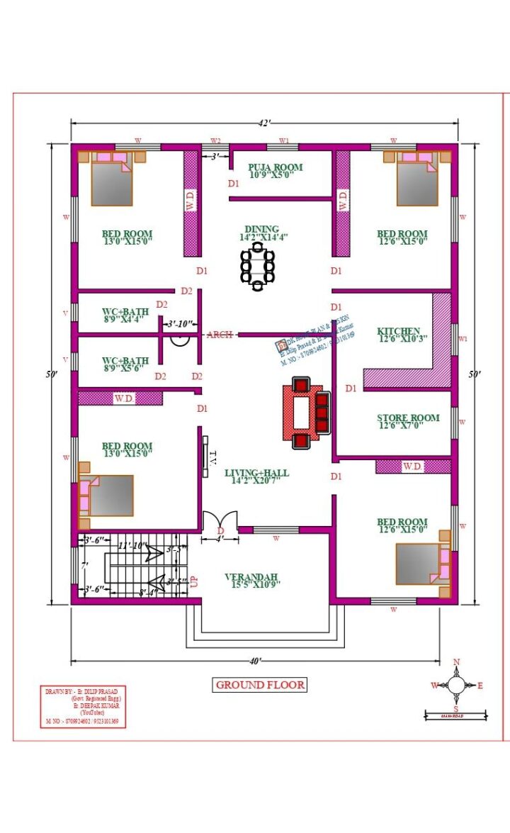 48X53 Affordable House Design