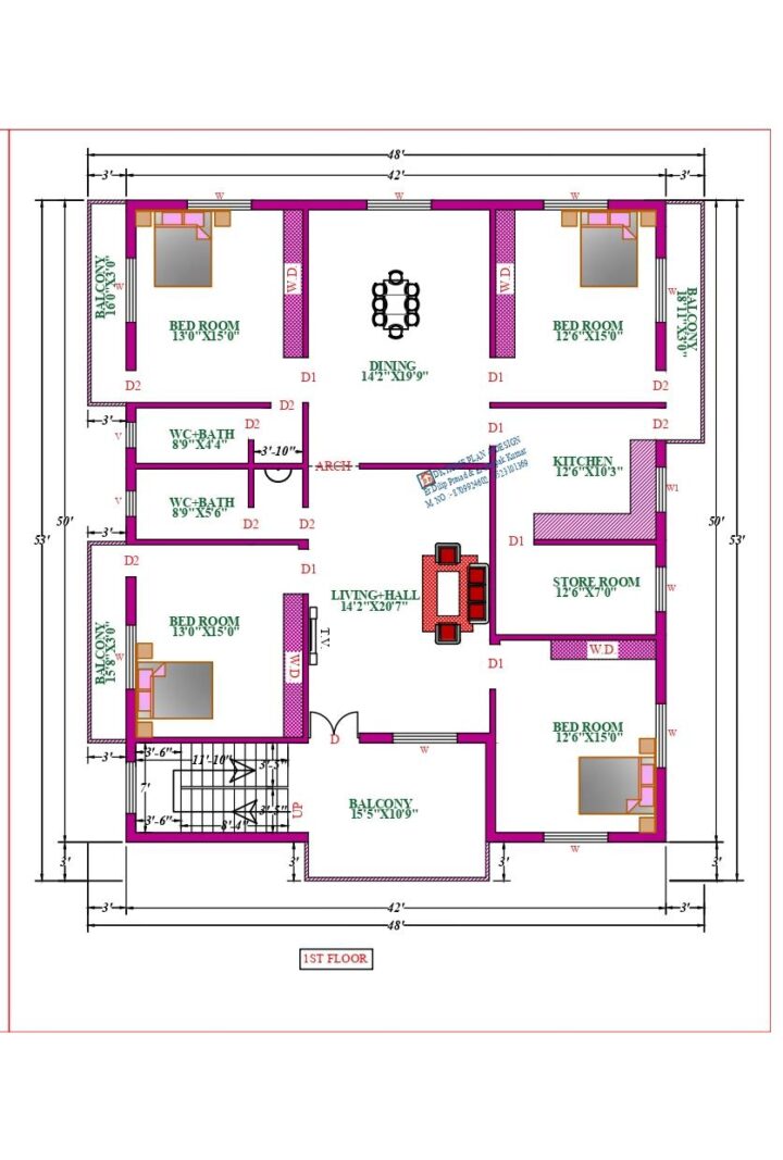 48X53 Affordable House Design - Image 2