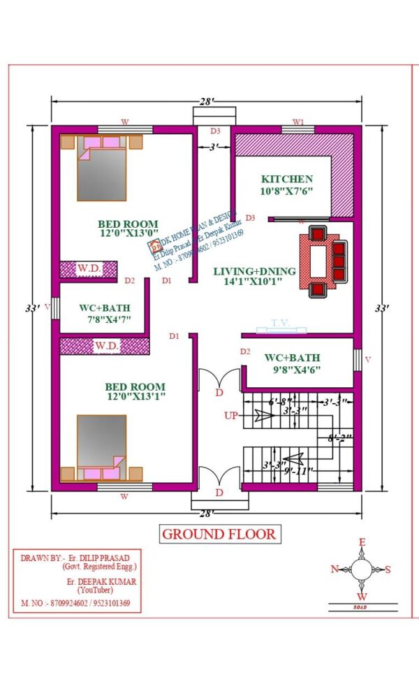 28X39 Affordable House Design
