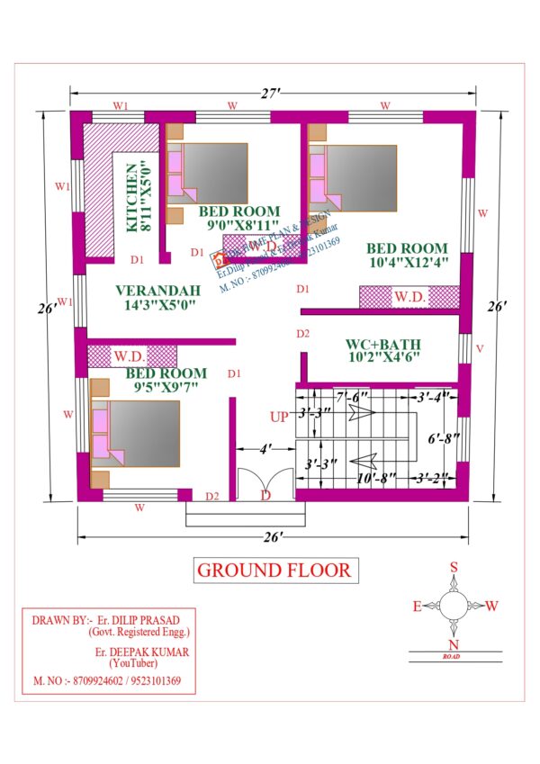27X26 Affordable House Design