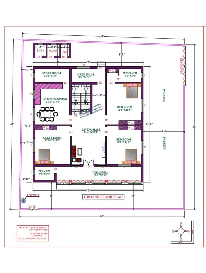 40X43 Affordable House Design