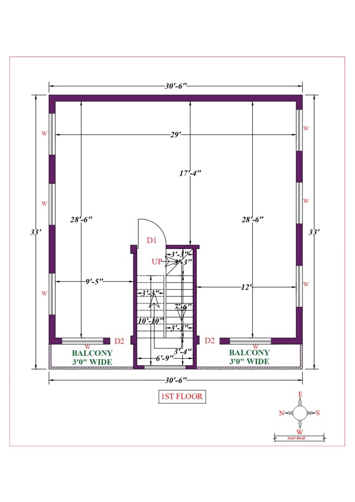 33X33 Affordable House Design - Image 2
